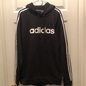 Adidas Men’s XL Black & White Hooded Sweatshirt NWT Hoodie 🖤🤍🖤